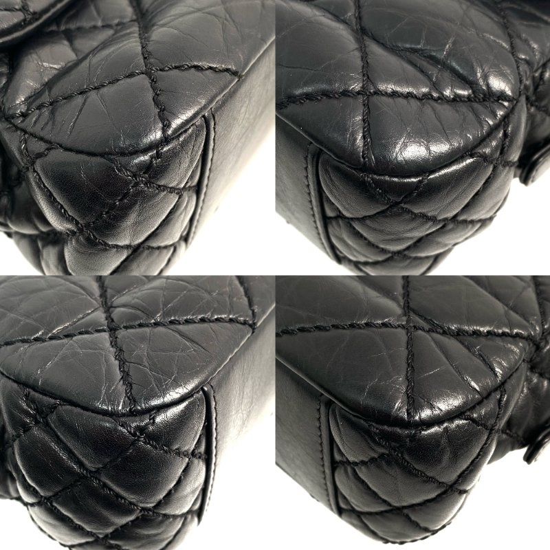 △ Chanel 香奈兒 Black Lambskin Ruthenium-Finish Metal Easy Flap Chain Shoulder Bag No.18 A67764 黑色小羊皮鍍釕金屬鎖鏈肩背袋No.18 - 257025950-5