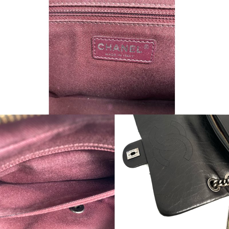 △ Chanel 香奈兒 Black Lambskin Ruthenium-Finish Metal Easy Flap Chain Shoulder Bag No.18 A67764 黑色小羊皮鍍釕金屬鎖鏈肩背袋No.18 - 257025950-8