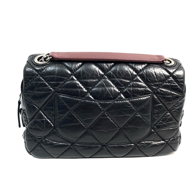 △ Chanel 香奈兒 Black Lambskin Ruthenium-Finish Metal Easy Flap Chain Shoulder Bag No.18 A67764 黑色小羊皮鍍釕金屬鎖鏈肩背袋No.18 - 257025950-10