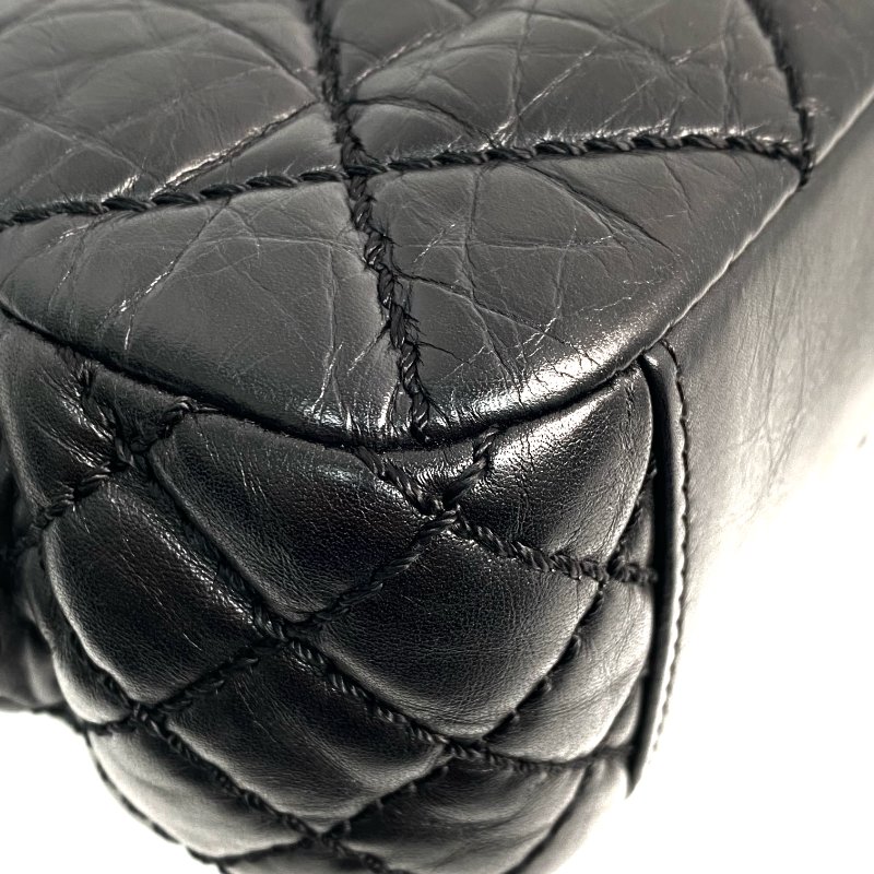 △ Chanel 香奈兒 Black Lambskin Ruthenium-Finish Metal Easy Flap Chain Shoulder Bag No.18 A67764 黑色小羊皮鍍釕金屬鎖鏈肩背袋No.18 - 257025950-15