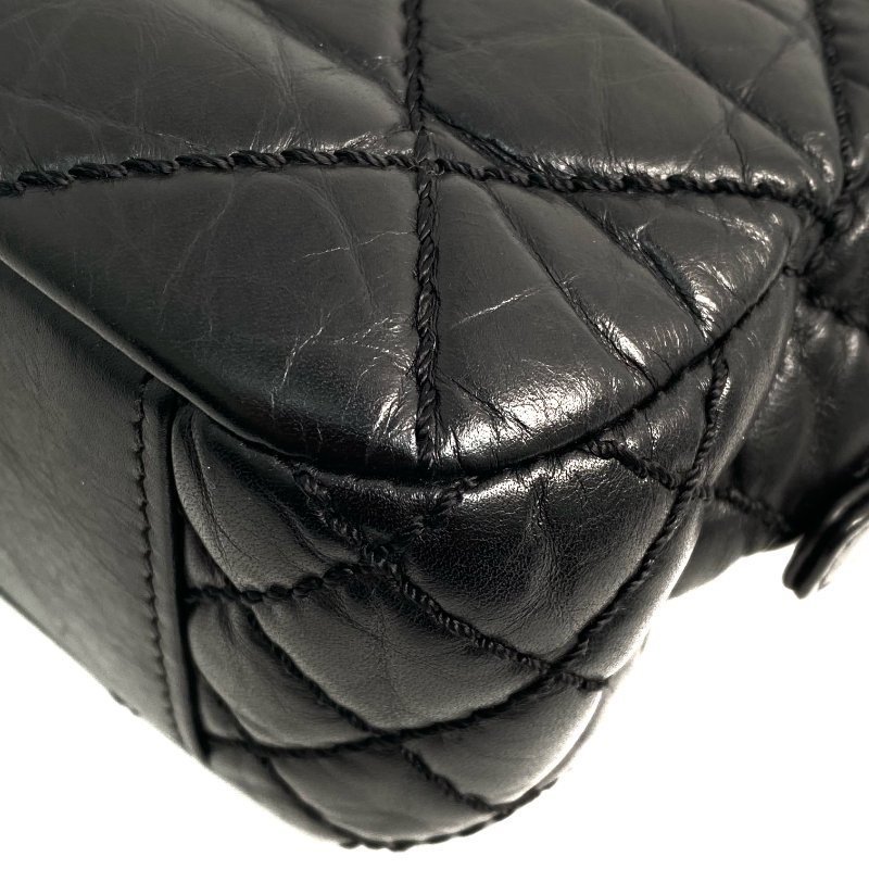 △ Chanel 香奈兒 Black Lambskin Ruthenium-Finish Metal Easy Flap Chain Shoulder Bag No.18 A67764 黑色小羊皮鍍釕金屬鎖鏈肩背袋No.18 - 257025950-16