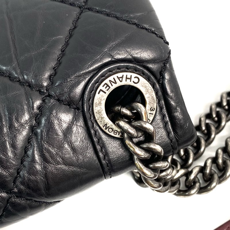 △ Chanel 香奈兒 Black Lambskin Ruthenium-Finish Metal Easy Flap Chain Shoulder Bag No.18 A67764 黑色小羊皮鍍釕金屬鎖鏈肩背袋No.18 - 257025950-20