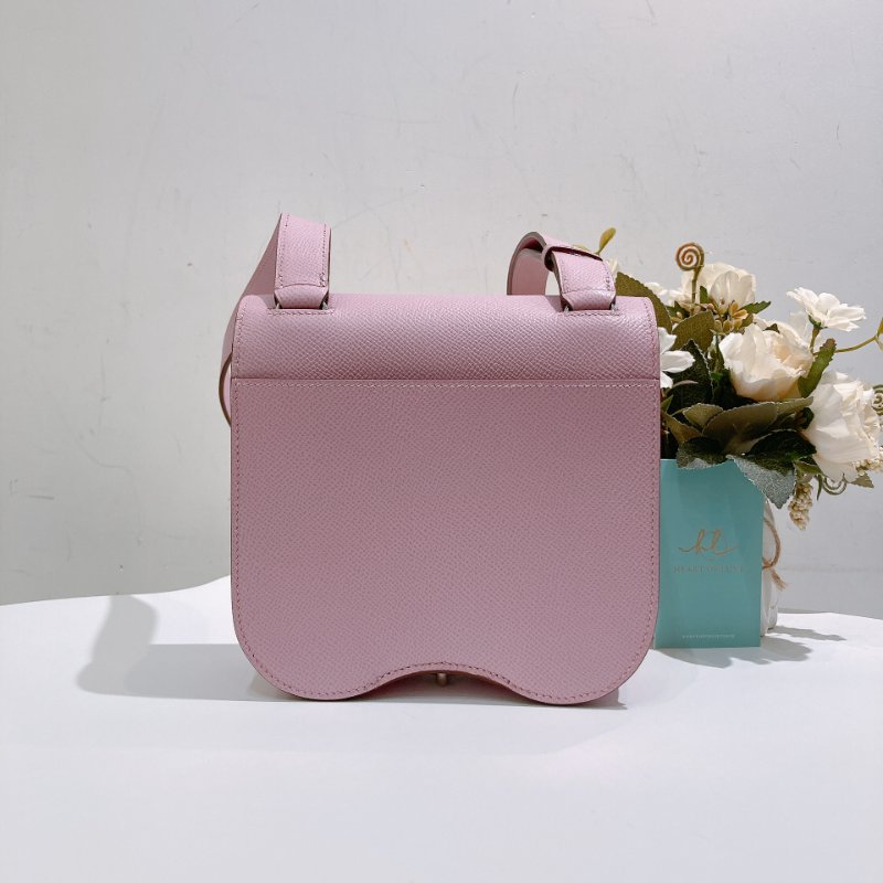 TW4705	Hermes 愛馬仕錦葵紫 斜挎包 屁屁包Della Cavalleria Mini Epsom X9 Mauve Sylvestre x PHW-1