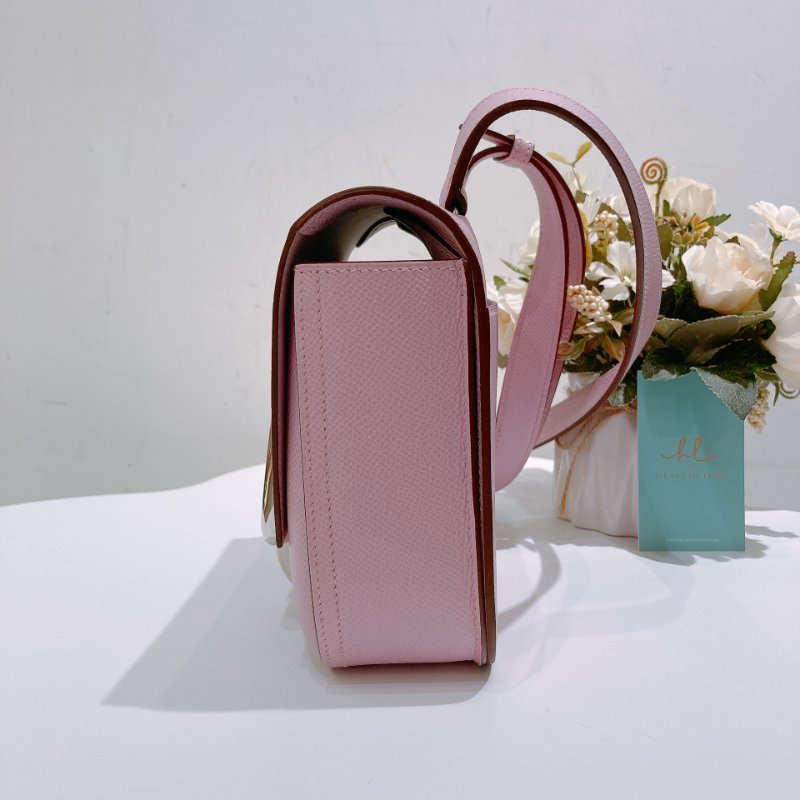 TW4705	Hermes 愛馬仕錦葵紫 斜挎包 屁屁包Della Cavalleria Mini Epsom X9 Mauve Sylvestre x PHW-2