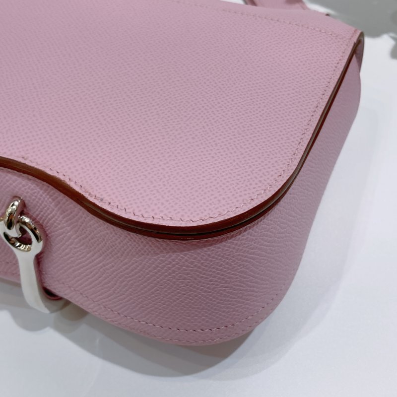 TW4705	Hermes 愛馬仕錦葵紫 斜挎包 屁屁包Della Cavalleria Mini Epsom X9 Mauve Sylvestre x PHW-4