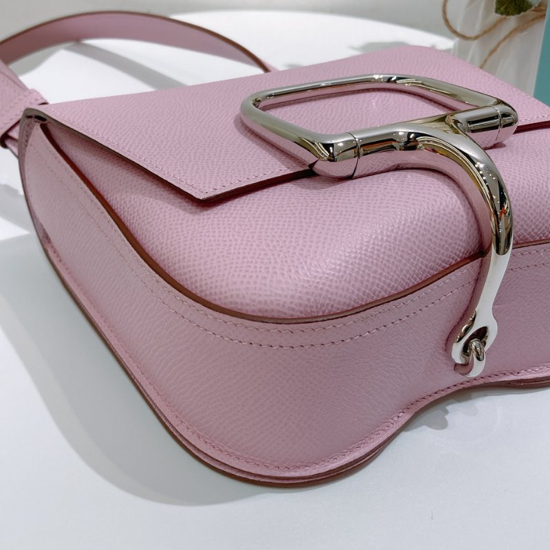 TW4705	Hermes 愛馬仕錦葵紫 斜挎包 屁屁包Della Cavalleria Mini Epsom X9 Mauve Sylvestre x PHW-7