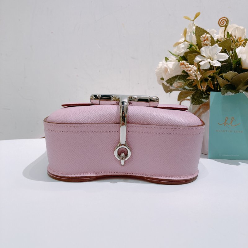 TW4705	Hermes 愛馬仕錦葵紫 斜挎包 屁屁包Della Cavalleria Mini Epsom X9 Mauve Sylvestre x PHW-8