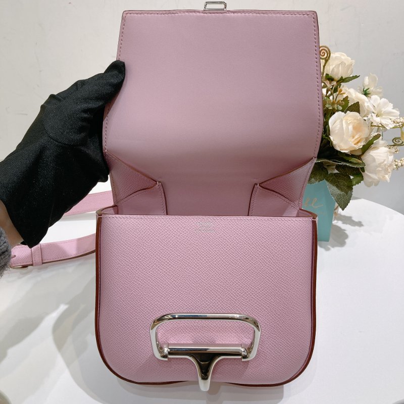 TW4705	Hermes 愛馬仕錦葵紫 斜挎包 屁屁包Della Cavalleria Mini Epsom X9 Mauve Sylvestre x PHW-10
