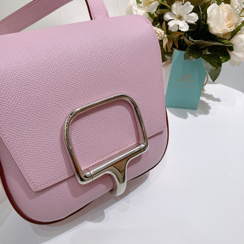 TW4705	Hermes 愛馬仕錦葵紫 斜挎包 屁屁包Della Cavalleria Mini Epsom X9 Mauve Sylvestre x PHW-13