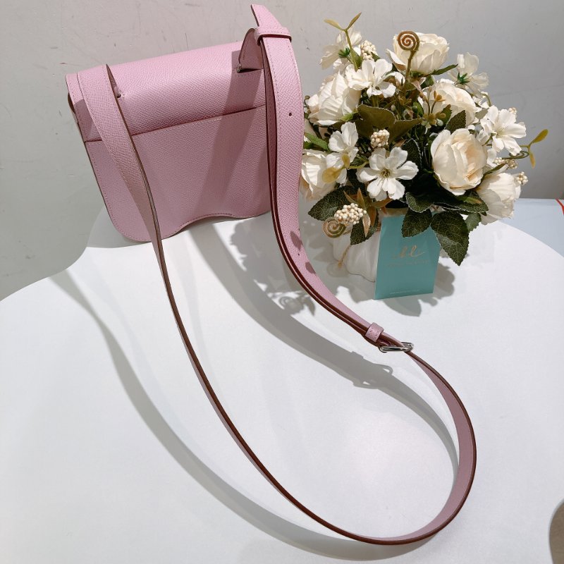 TW4705	Hermes 愛馬仕錦葵紫 斜挎包 屁屁包Della Cavalleria Mini Epsom X9 Mauve Sylvestre x PHW-16