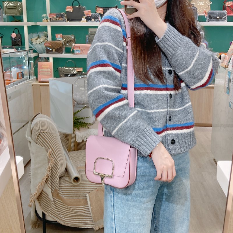 TW4705	Hermes 愛馬仕錦葵紫 斜挎包 屁屁包Della Cavalleria Mini Epsom X9 Mauve Sylvestre x PHW-18