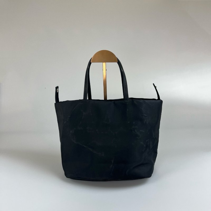 FENDI  VINTAGE黑尼龍手提包-1