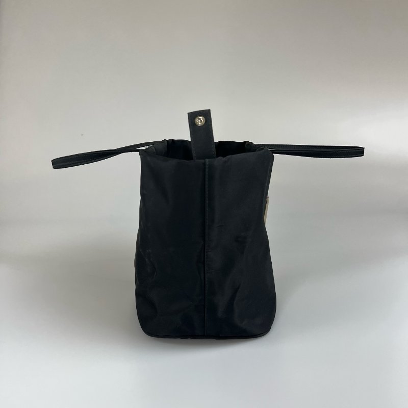 FENDI  VINTAGE黑尼龍手提包-3