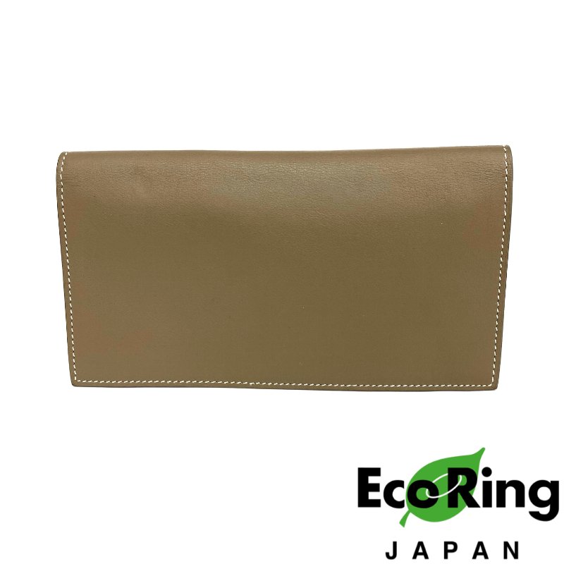 ☆ Hermes 愛馬仕 Etoupe Grey Swift Calfskin Citizen Twill Long Wallet B Stamp 大象灰色滑面小牛皮長銀包B刻 - 257026385-9