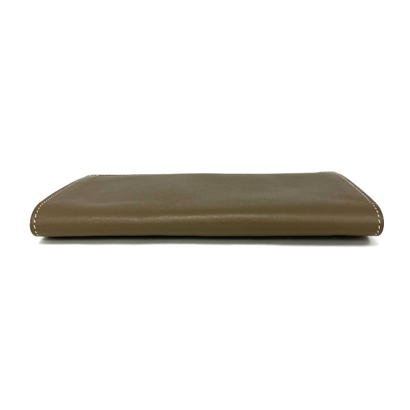 ☆ Hermes 愛馬仕 Etoupe Grey Swift Calfskin Citizen Twill Long Wallet B Stamp 大象灰色滑面小牛皮長銀包B刻 - 257026385-10