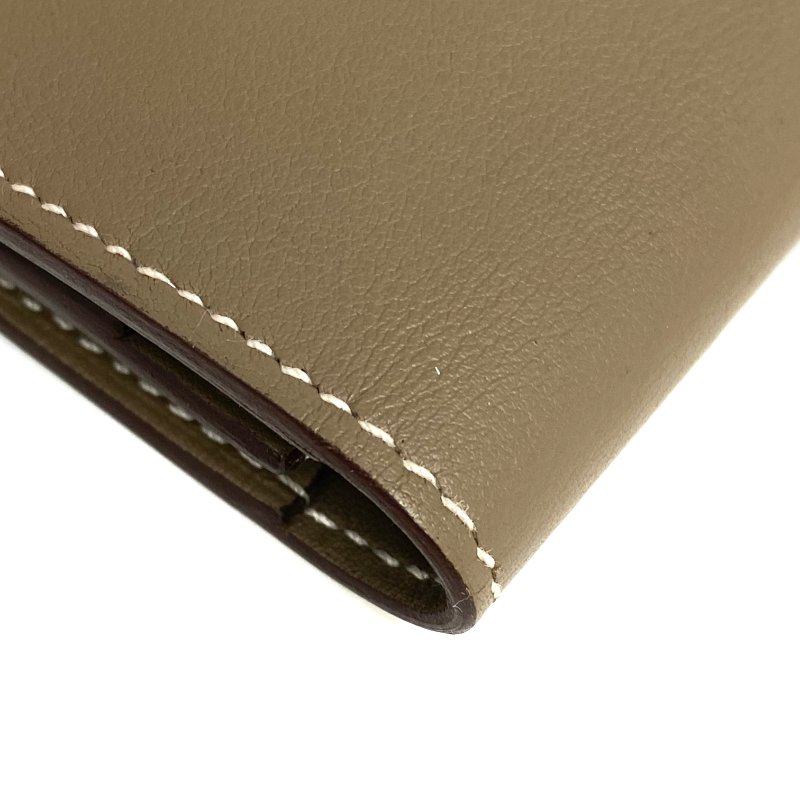 ☆ Hermes 愛馬仕 Etoupe Grey Swift Calfskin Citizen Twill Long Wallet B Stamp 大象灰色滑面小牛皮長銀包B刻 - 257026385-18