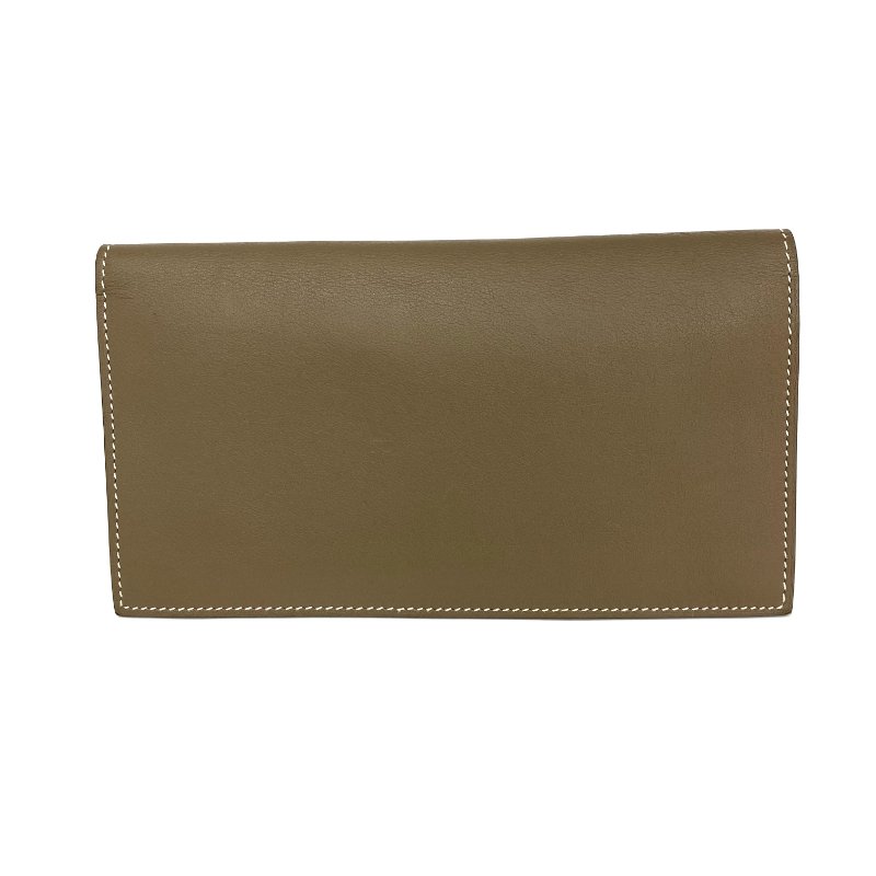 ☆ Hermes 愛馬仕 Etoupe Grey Swift Calfskin Citizen Twill Long Wallet B Stamp 大象灰色滑面小牛皮長銀包B刻 - 257026385-27