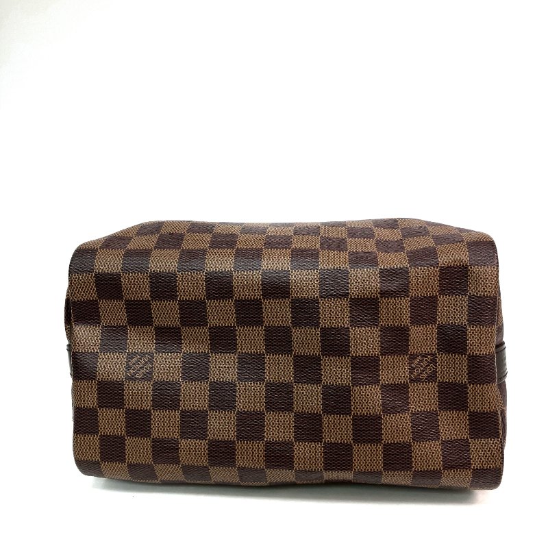 △ Louis Vuitton 路易威登 Brown Coated Canvas Damier Speedy Bandouliere 25 2 Way Bag N41368 啡色塗層帆布經典格紋兩用袋 - 257026255-12