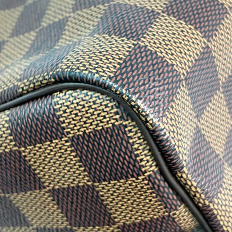 △ Louis Vuitton 路易威登 Brown Coated Canvas Damier Speedy Bandouliere 25 2 Way Bag N41368 啡色塗層帆布經典格紋兩用袋 - 257026255-15
