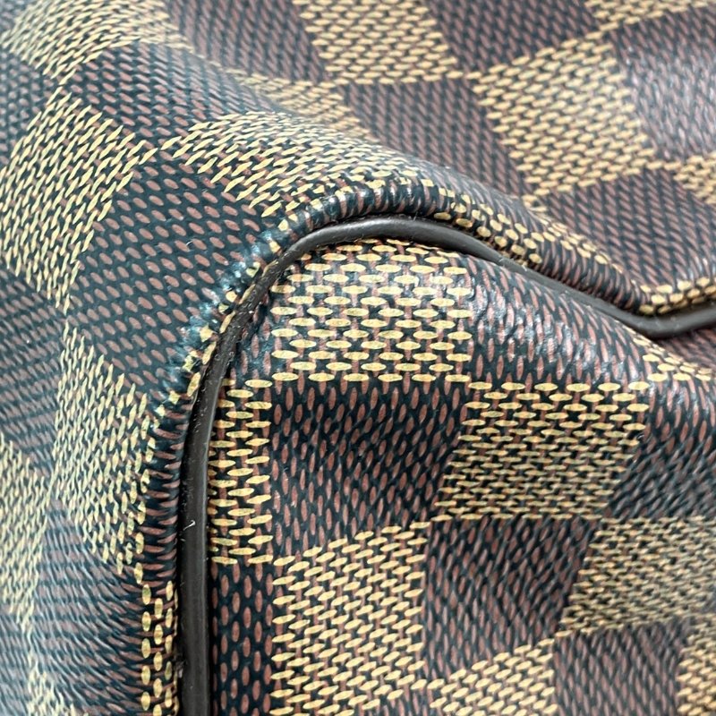 △ Louis Vuitton 路易威登 Brown Coated Canvas Damier Speedy Bandouliere 25 2 Way Bag N41368 啡色塗層帆布經典格紋兩用袋 - 257026255-16