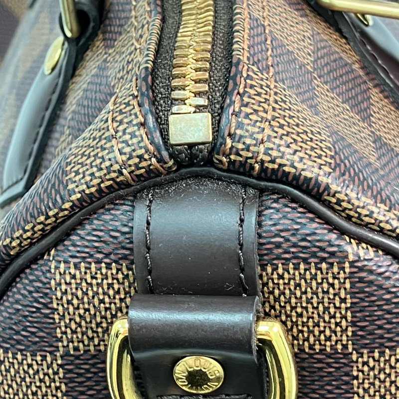 △ Louis Vuitton 路易威登 Brown Coated Canvas Damier Speedy Bandouliere 25 2 Way Bag N41368 啡色塗層帆布經典格紋兩用袋 - 257026255-20