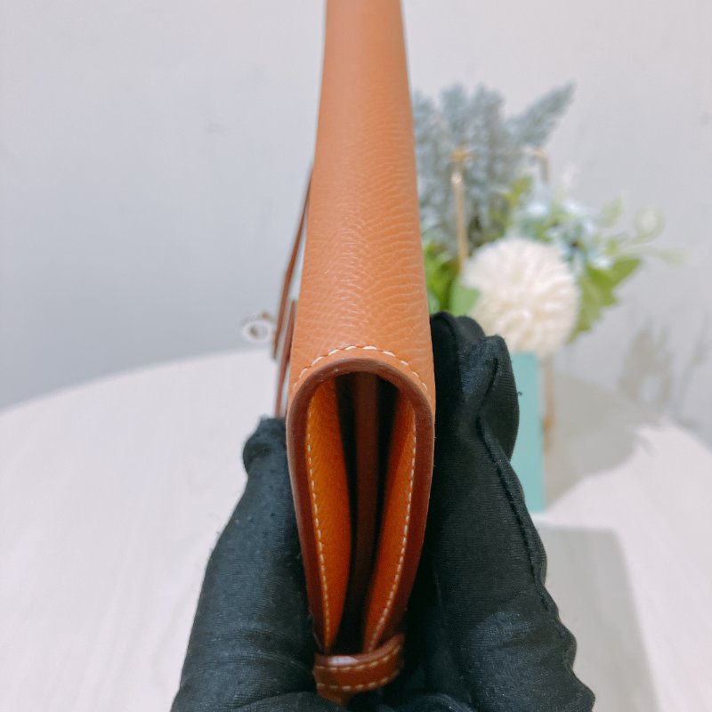 TK1945	愛馬仕 Hermes Kelly Long Wallet Epsom Gold x PHW-4
