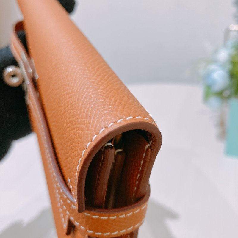 TK1945	愛馬仕 Hermes Kelly Long Wallet Epsom Gold x PHW-7