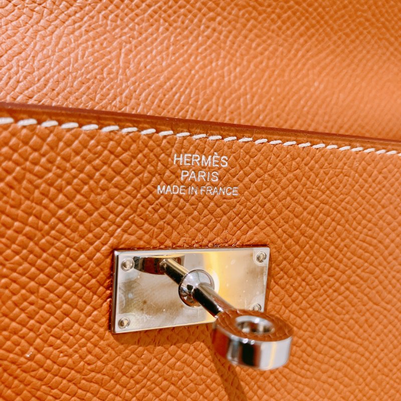 TK1945	愛馬仕 Hermes Kelly Long Wallet Epsom Gold x PHW-10