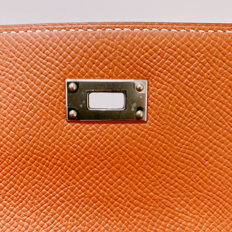 TK1945	愛馬仕 Hermes Kelly Long Wallet Epsom Gold x PHW-11