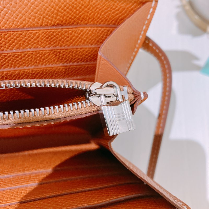 TK1945	愛馬仕 Hermes Kelly Long Wallet Epsom Gold x PHW-14