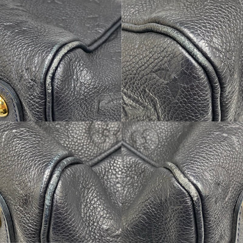 △ Louis Vuitton 路易威登 Navy Calfskin Empreinte Monogram Speedy Bandouliere 30 2 Way Bag M43501 深藍色壓紋小牛皮經典老花兩用袋 - 257026508-5