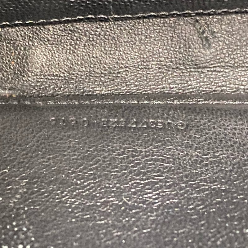 △ Saint Laurent 聖羅蘭 So Black Caviar Skin Loulou Chain Wallet On Chain 黑色粒紋小牛皮鎖鏈銀包 - 257027375-7