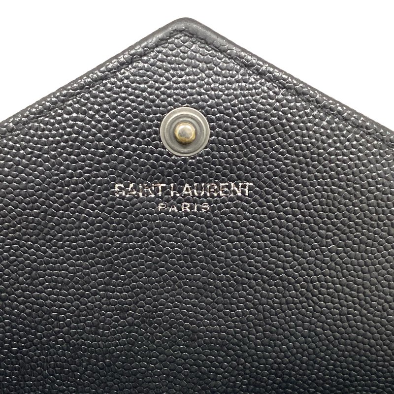 △ Saint Laurent 聖羅蘭 So Black Caviar Skin Loulou Chain Wallet On Chain 黑色粒紋小牛皮鎖鏈銀包 - 257027375-21