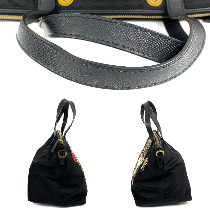 ☆ Prada 普拉達 Black Nylon 2 Way Bag 黑色尼龍兩用袋 - 257027932-3