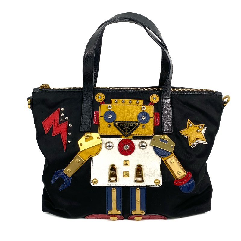 ☆ Prada 普拉達 Black Nylon 2 Way Bag 黑色尼龍兩用袋 - 257027932-8