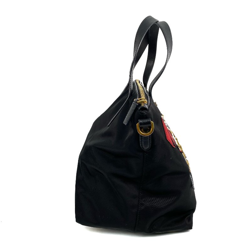 ☆ Prada 普拉達 Black Nylon 2 Way Bag 黑色尼龍兩用袋 - 257027932-10
