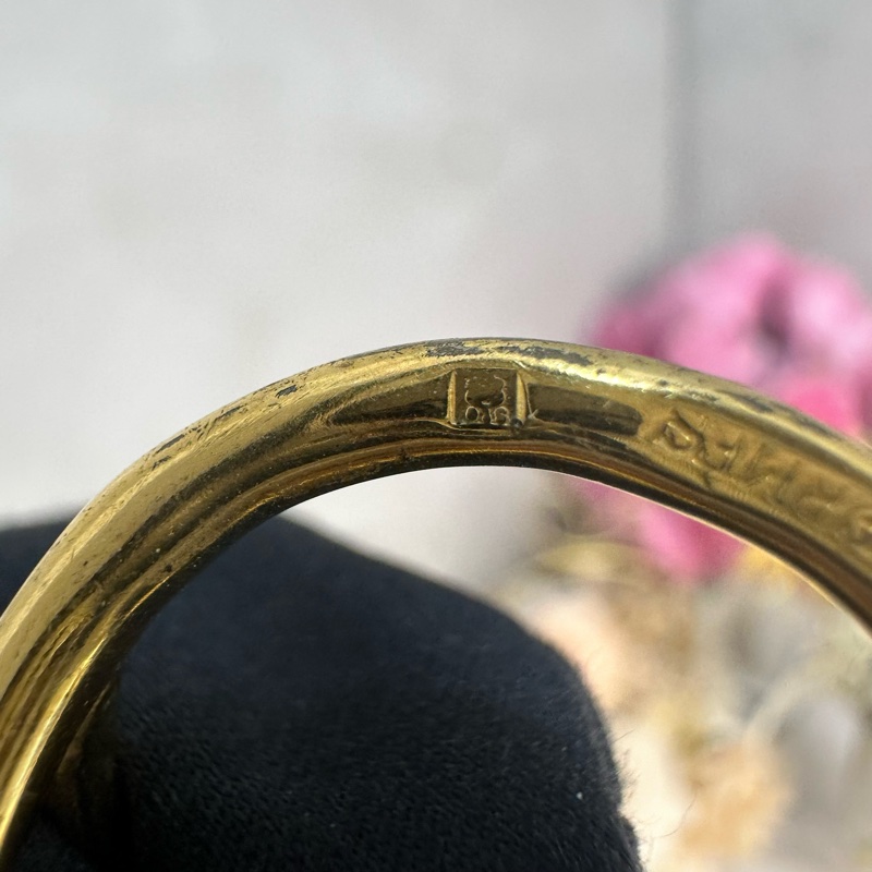 Hermes 中古金色扭結絲巾環絲巾扣-6