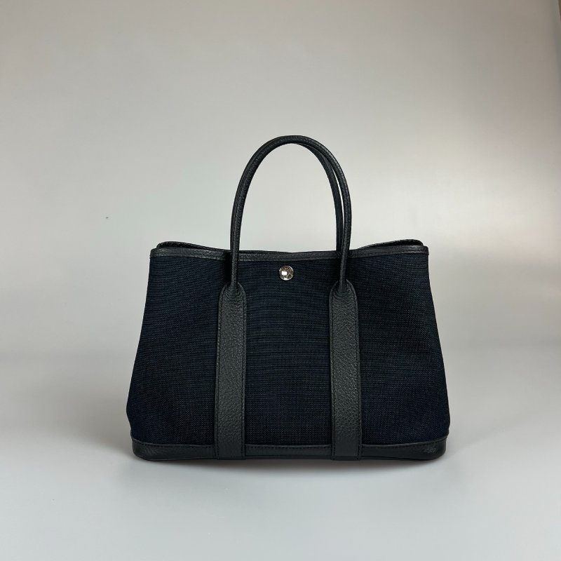 HERMES X刻 黑帆布GP30手提包-1