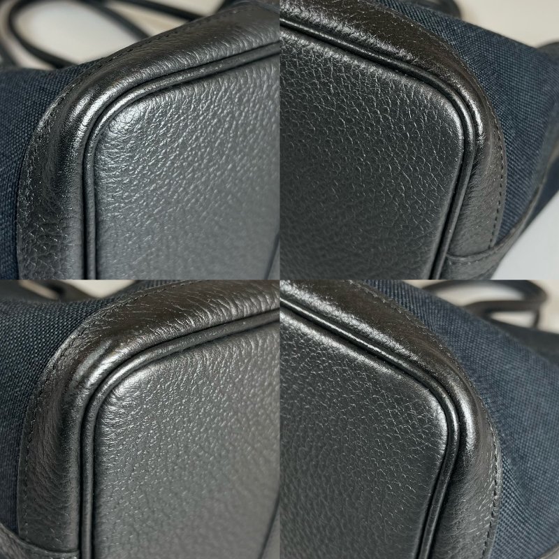 HERMES X刻 黑帆布GP30手提包-9