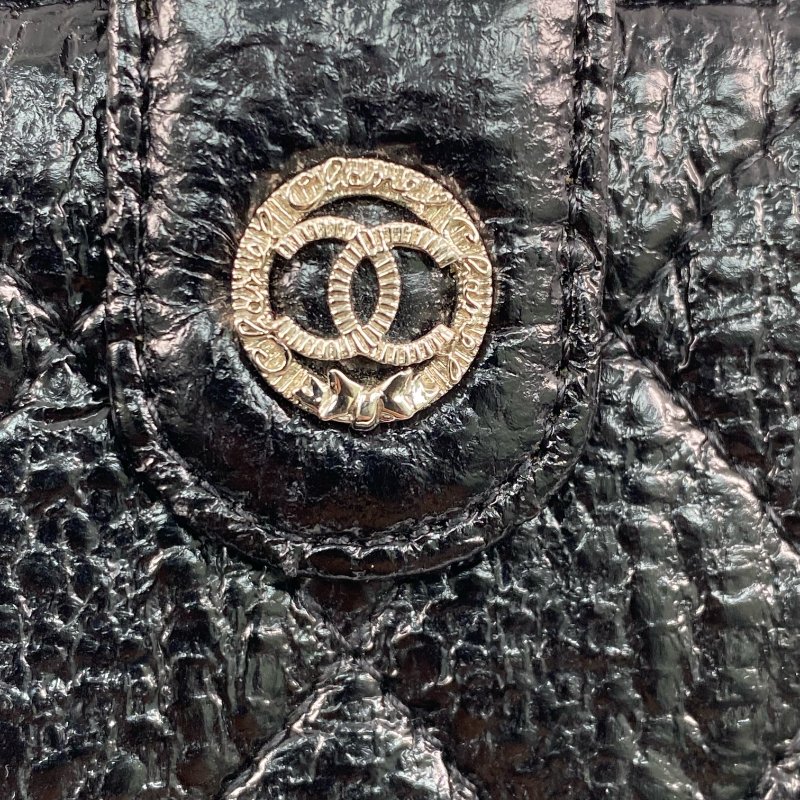 ☆ Chanel 香奈兒 Black Crinkled Leather Long Wallet No.17 黑色鄒紋皮革長銀包 - 257027857-13