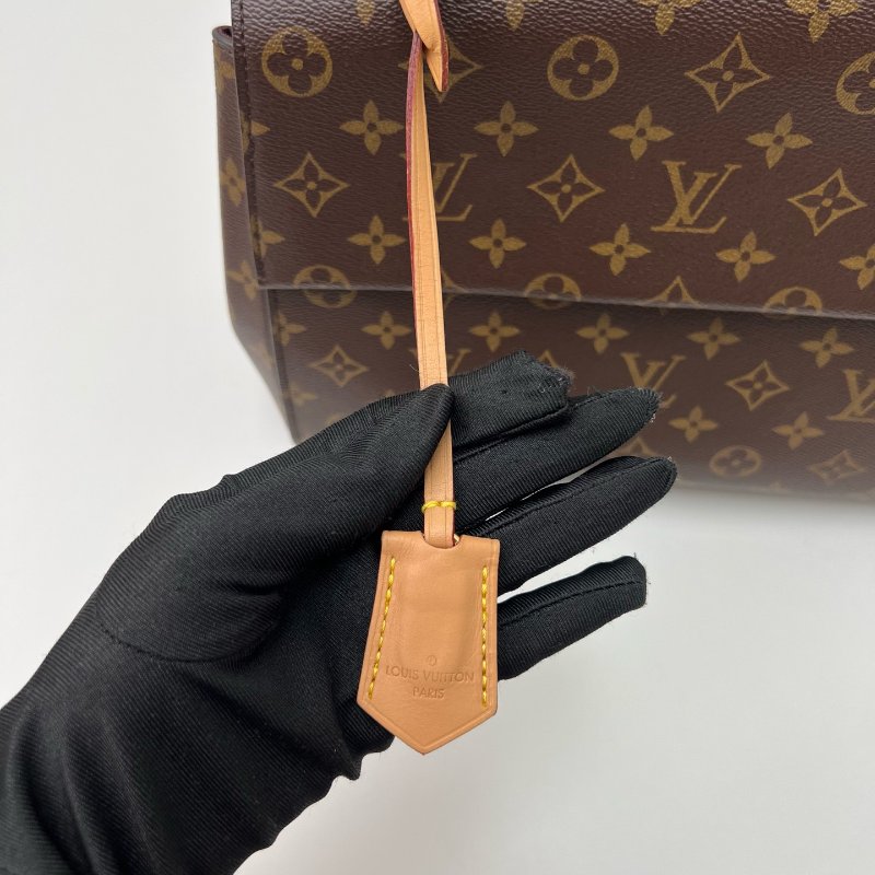 閒置新 路易威登/Louis Vuitton 老花Cluny克魯尼 中號手提包 芯片款-10