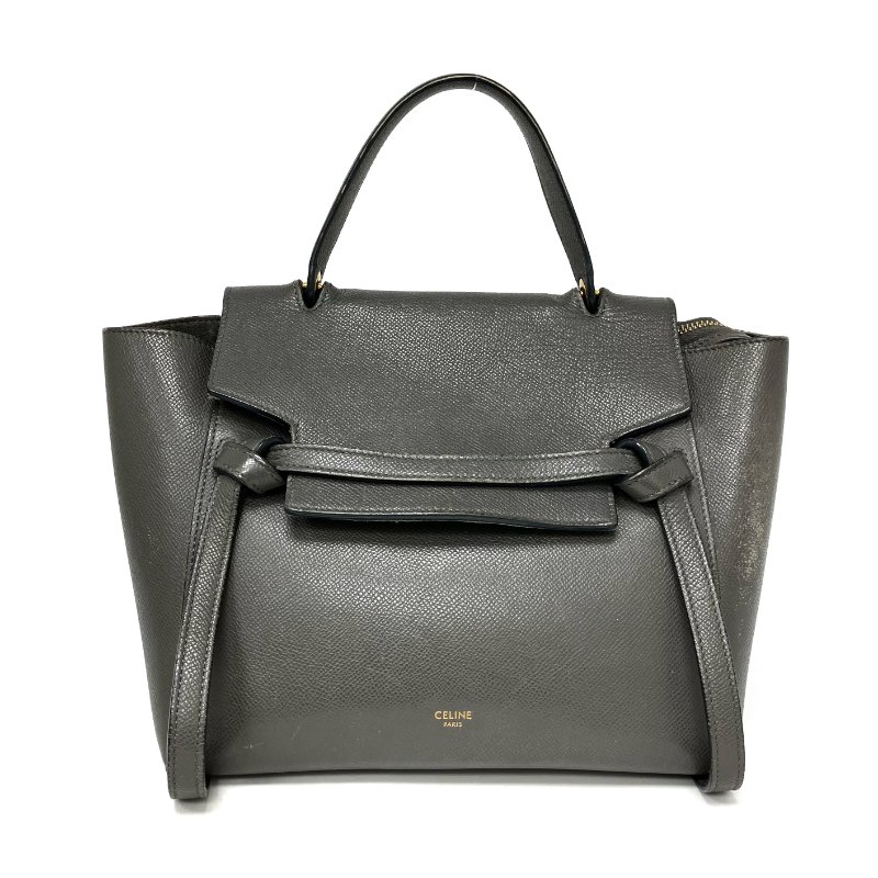 ☆ Celine 思琳 Gray Calfskin Micro Belt 2 Way Bag 灰色小牛皮兩用袋 - 257027905-1