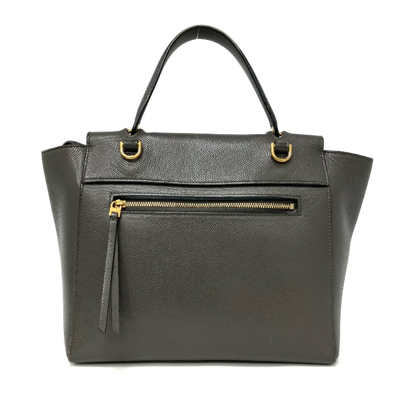 ☆ Celine 思琳 Gray Calfskin Micro Belt 2 Way Bag 灰色小牛皮兩用袋 - 257027905-6