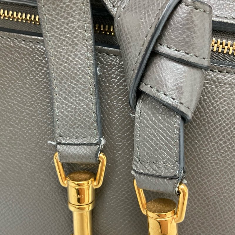 ☆ Celine 思琳 Gray Calfskin Micro Belt 2 Way Bag 灰色小牛皮兩用袋 - 257027905-28
