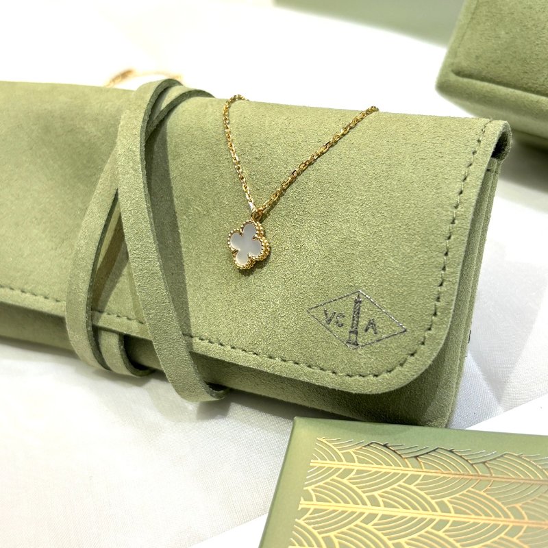 *SHIHNA名牌精品* 梵克雅寶 Sweet Alhambra 幸運草吊墜 18k黃金 小號 白色珍珠貝母-3