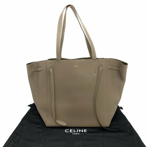 ☆ Celine 思琳 Beige Calfskin Phantom Tote Bag 淺啡色小牛皮托特袋 - 257028440