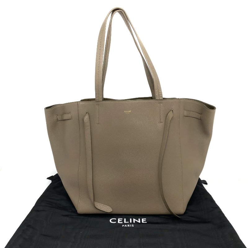 ☆ Celine 思琳 Beige Calfskin Phantom Tote Bag 淺啡色小牛皮托特袋 - 257028440-0