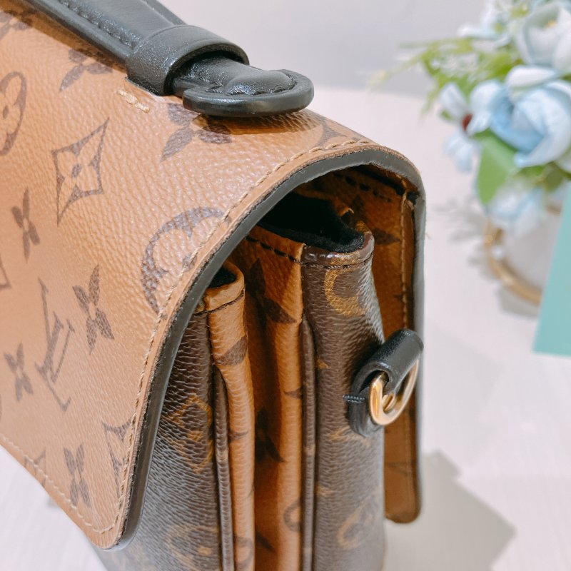 TK1947 路易威登 手提包 單肩  Vuitton Pochette Metis Shoulder Bag Monogram Reverse-7