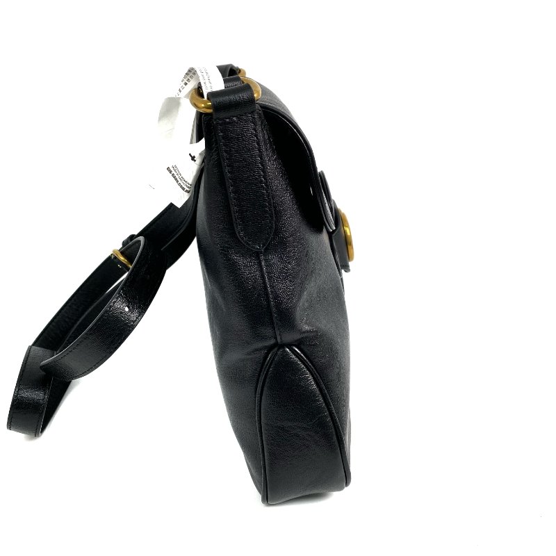 ☆ Gucci 古馳 Black Calfskin Shoulder Bag 黑色小牛皮肩背袋 - 257028629-2