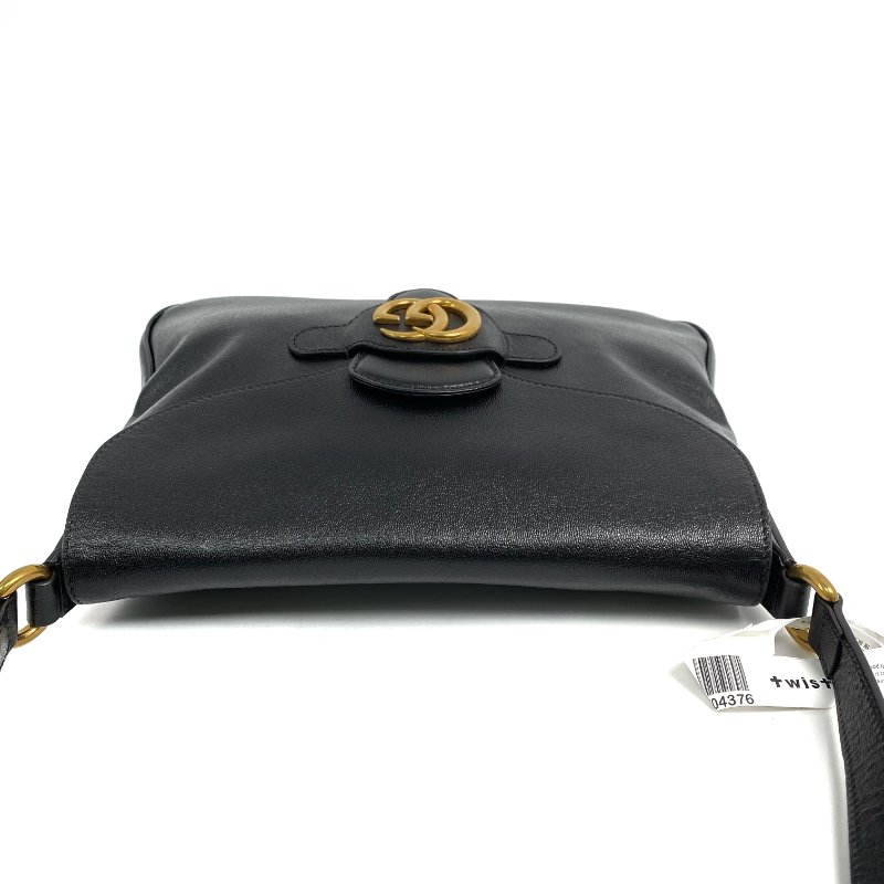 ☆ Gucci 古馳 Black Calfskin Shoulder Bag 黑色小牛皮肩背袋 - 257028629-4